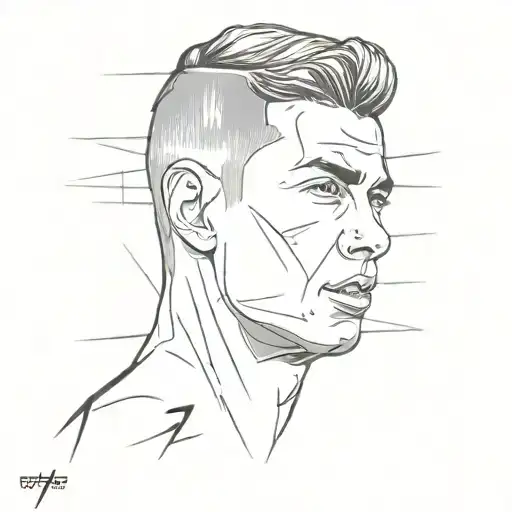 A tattoo combining cristiano ronaldo an number 7 incorporated tattoo design idea