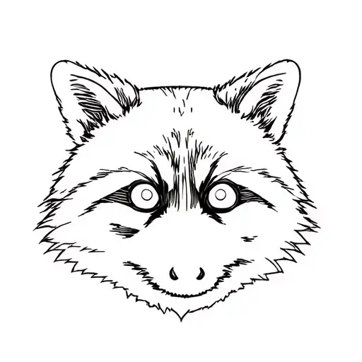 mechanic racoon tattoo design idea