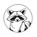 mechanic racoon tattoo design idea
