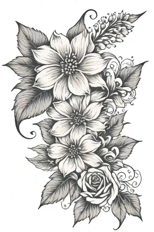 dainty floral spine tattoo small tattoo tattoo design idea