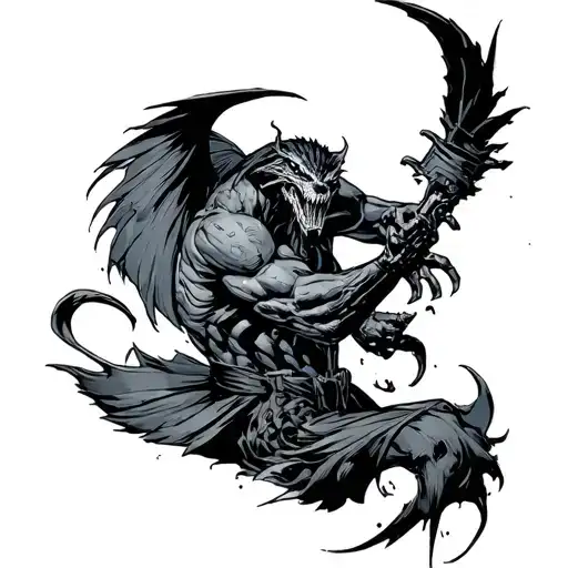 Angon from DC Comics Bloodlines tattoo design idea