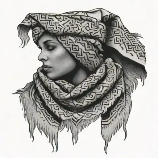 Keffiyeh tattoo design idea