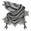 Keffiyeh tattoo design idea