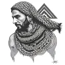 Keffiyeh tattoo design idea