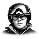 ski tattoo design idea