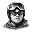 ski tattoo design idea