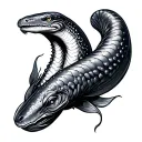 Eel tattoo design idea