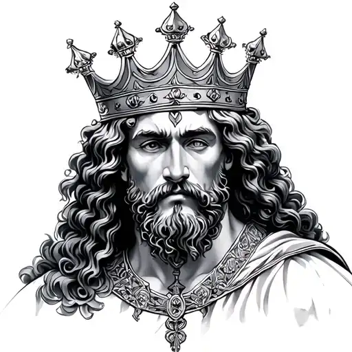King David tattoo design idea