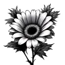 Gerbera tattoo design idea