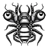 psychodelic insect tattoo with multiple insects, centipedes, and eyes  tattoo design idea