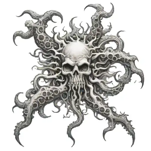 azathoth scary  tattoo design idea