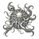 azathoth scary  tattoo design idea
