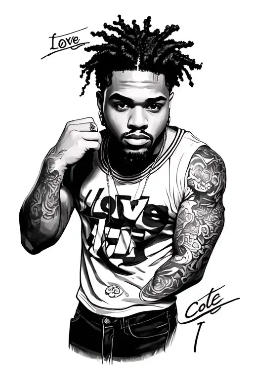 love yourz j cole tattoo design idea