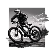 mtb bike tattoo design idea