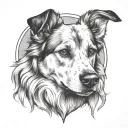 dog memorial tattoo tattoo design idea