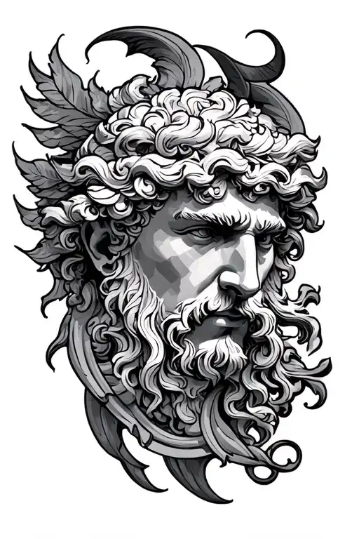 Greek mythology Atlas tattoo design idea