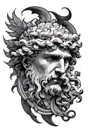 Greek mythology Atlas tattoo design idea