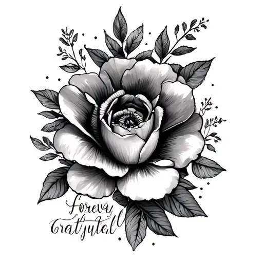 forever grateful Kimberly Jolyn Richards  tattoo design idea