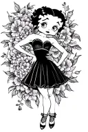 betty boop tattoo design idea
