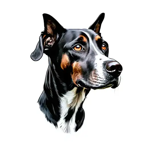 bluetick coonhound tattoo design idea