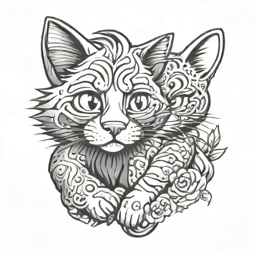 skye married garfield tattoo design idea