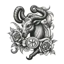 Capricorn Taurus scorpio zodiac sign tattoo tattoo design idea