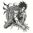 sasuke curse mark and phantom troupe spider tattoo design idea