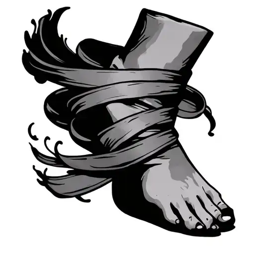 Wrap Around Ankle tattoo design idea