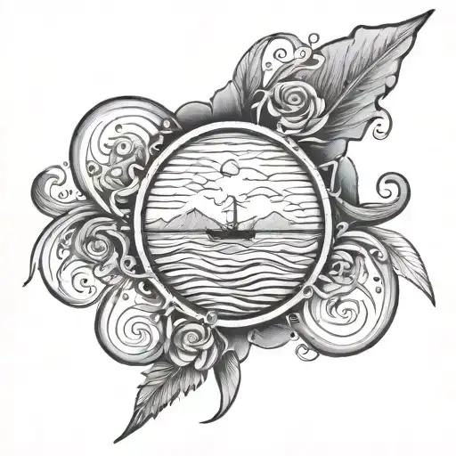tattoo inspired by the song neptune by the band foals tattoo design idea