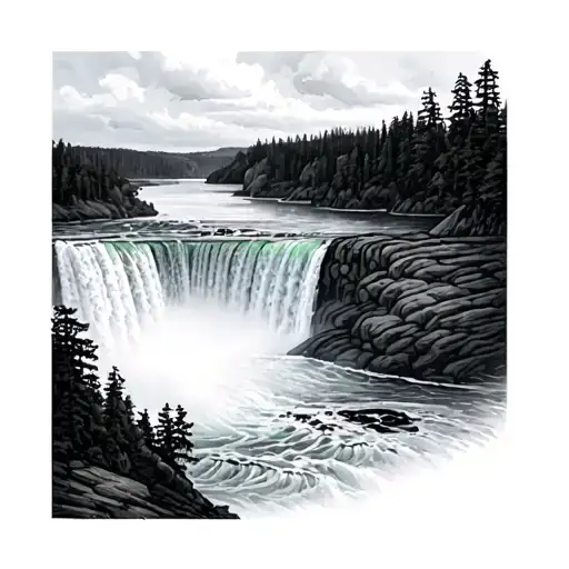 Niagara Falls tattoo design idea