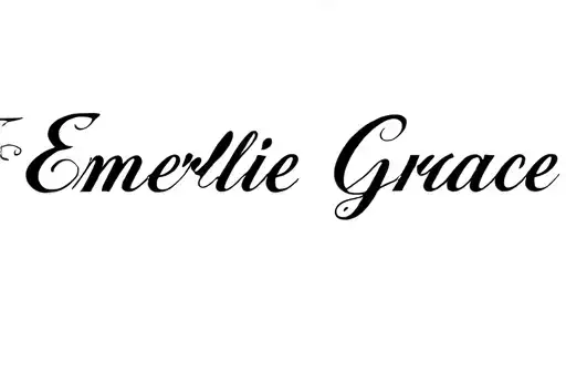 "Emerlie Grace" tattoo design idea