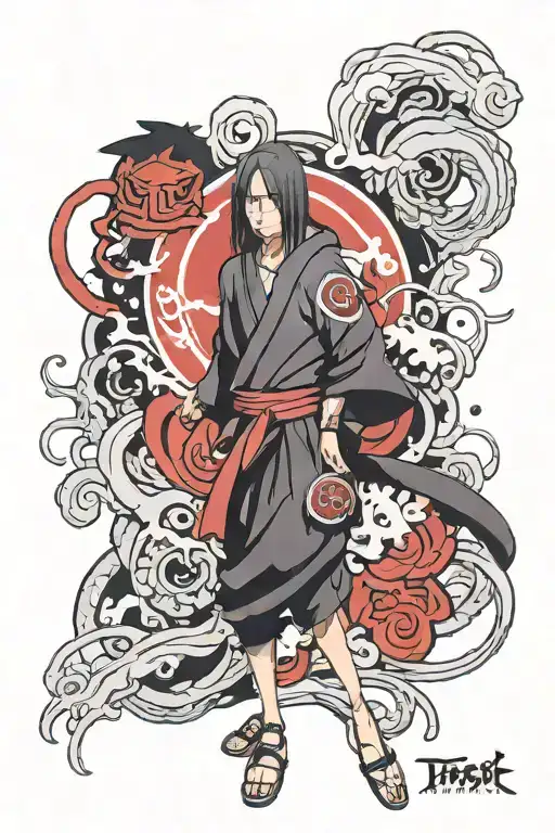 Itachi Uchiha tattoo design idea