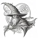 Wizard tattoo design idea