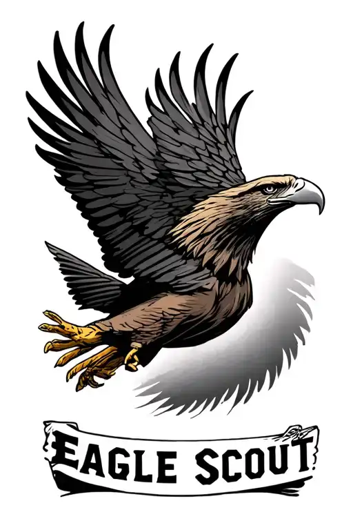 "Eagle Scout" Eagle Scout tattoo design idea