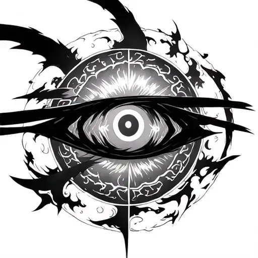 madara mangekyo sharingan tattoo design idea