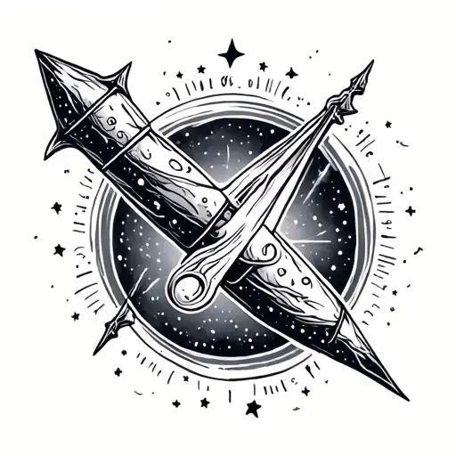 Little dipper with cancer zodiac sign tattoo design idea