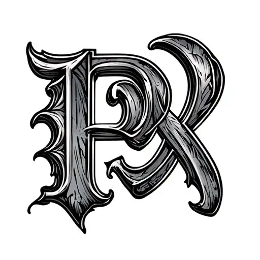 beta beta phi alpha letters tattoo design idea