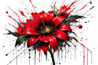 Lily 1 Chrysanthemum 1 Gladeolus tattoo design idea