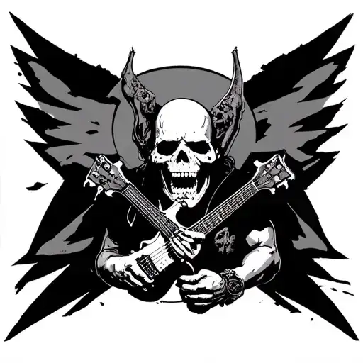 Metallica and justice for all album cover tattoo design idea