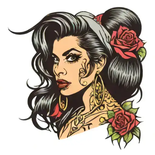 Amy winehouse tattoo tattoo design idea