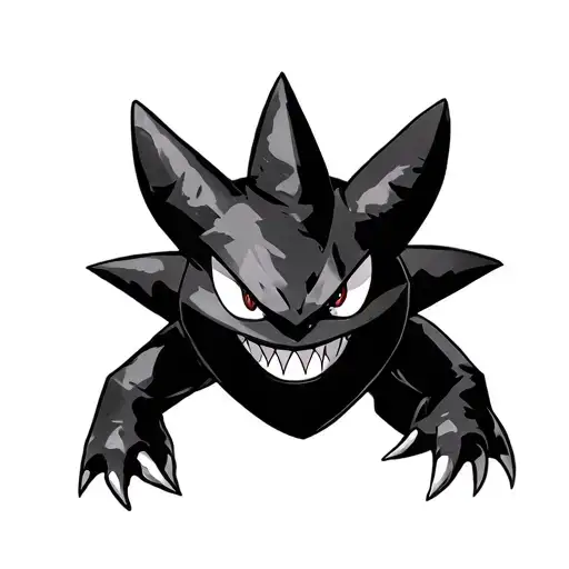 pokemon gengar tattoo design idea