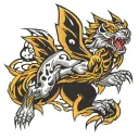 7 thunderbolt 4 tattoo design idea