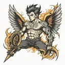 7 thunderbolt 4 tattoo design idea