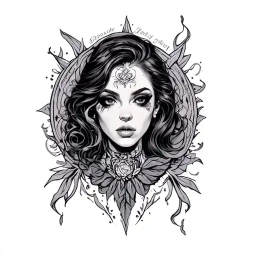 Whore tattoo design idea