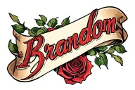 "Brandon" Rose wrapped tattoo design idea