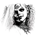 bride of chucky tattoo design idea