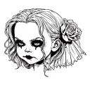 bride of chucky tattoo design idea