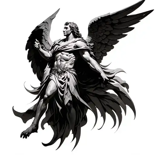 Raphael Archangel tattoo design idea