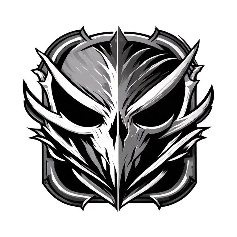 skyrim logo tattoo design idea