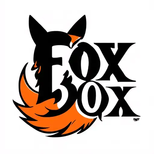 "Fox Box" "Fox Box" in the shape of a fox tail tattoo design idea